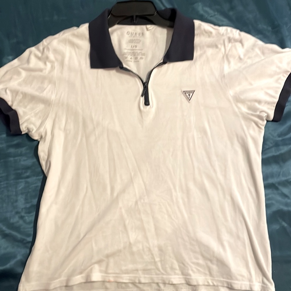 Guess zip up polo